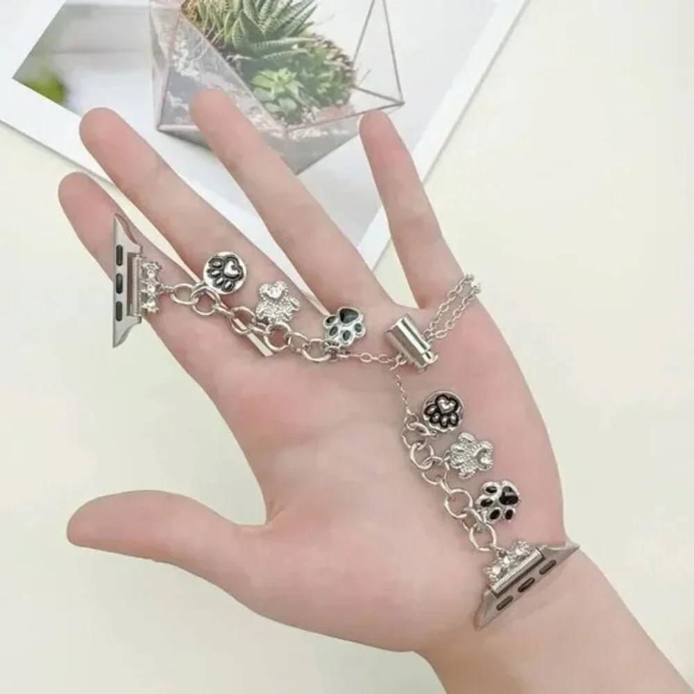 Apple Watch Band Adjustable Cute Bracelet Strap Chain Stainless Band